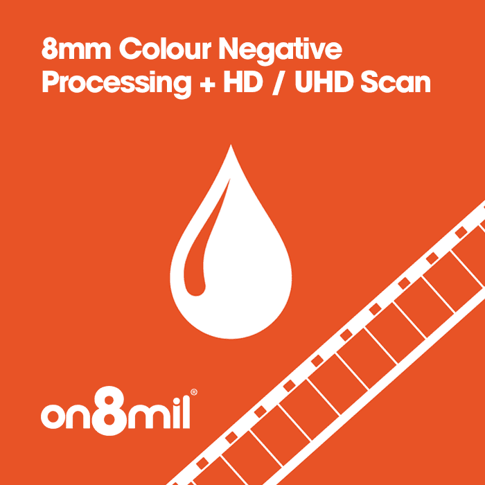 Super 8 Colour Negative Processing plus HD Scan from On8mil