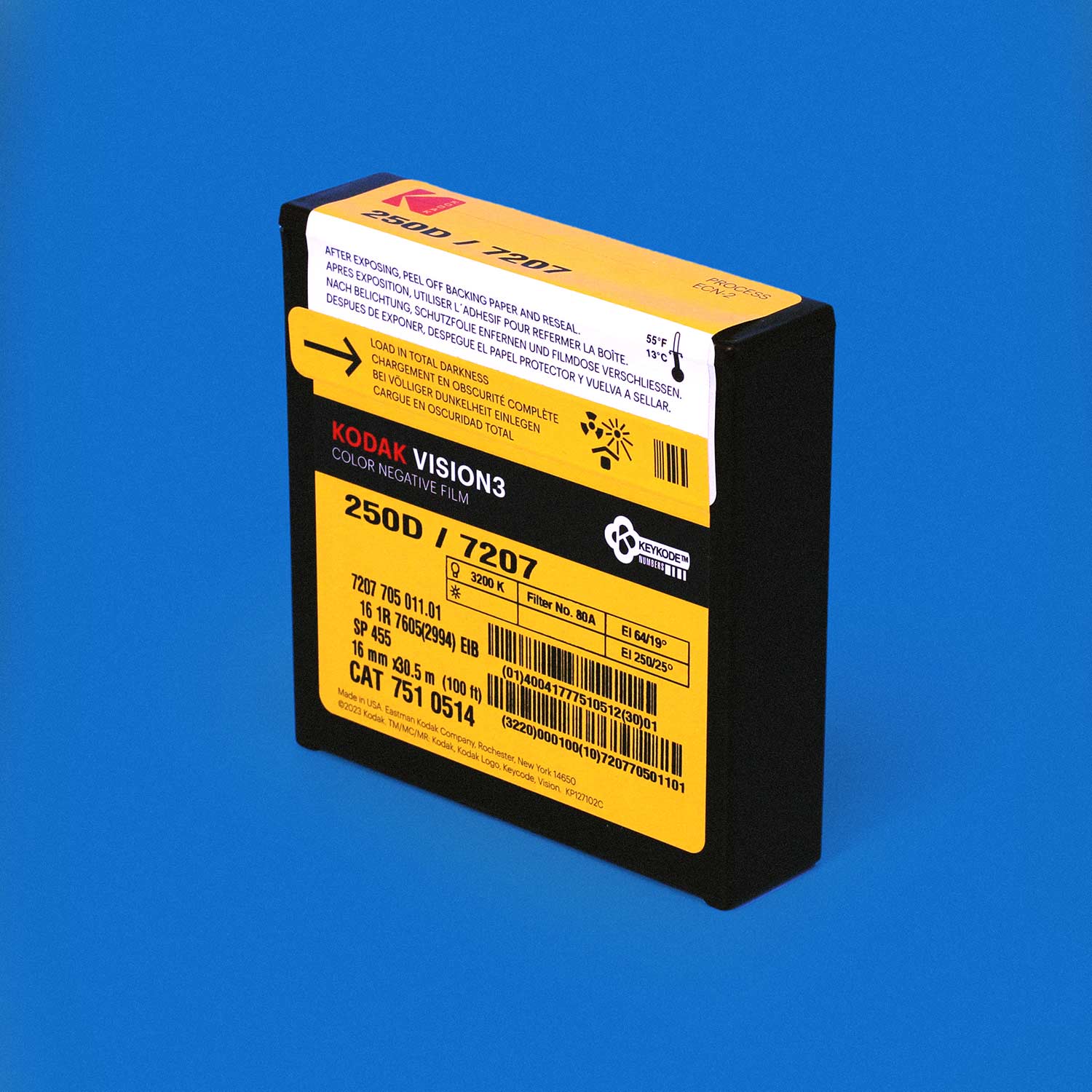 Kodak Vision 3 250D 16mm 100 ft / 30.5m – All Inclusive Package