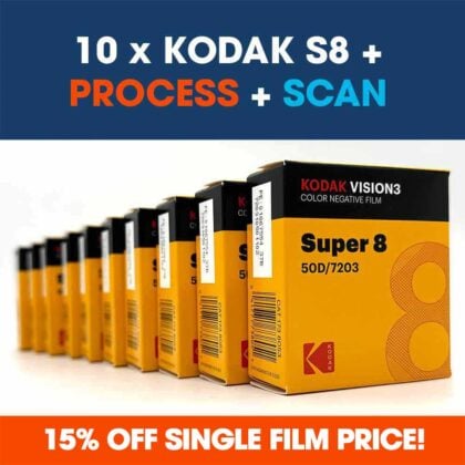 Kodak Vision3 super 8 x 10 film bundle