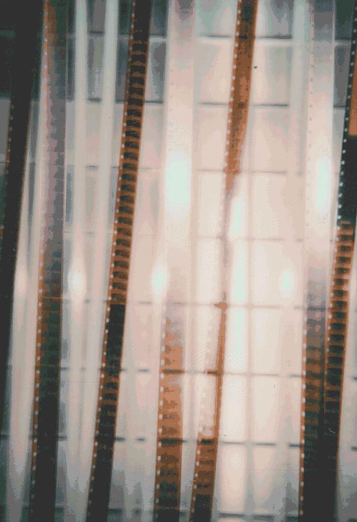 Super 8 film lab London. Film drying image