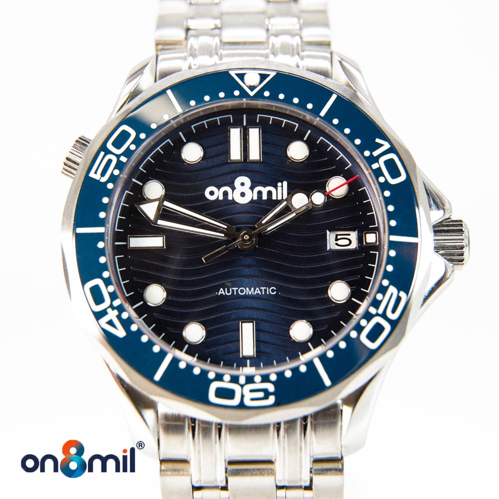 On8mil S8master automatic mechanical watch with stainless steel bracelet