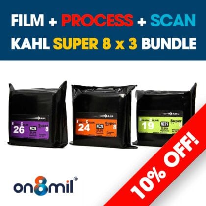 Kahl colour negative super 8 3 film bundle